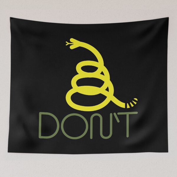 Item preview, In Vogue Modern Yellow Minimalist Gadsden Snake Flag Stylish Dont Tread On Me designed and sold by pelagio.