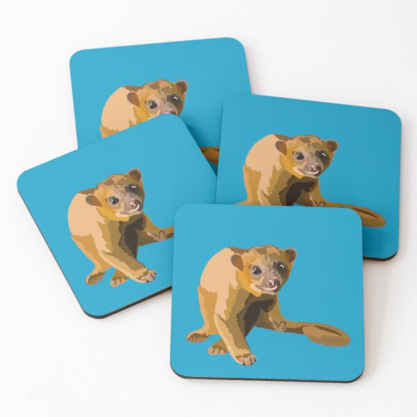 Item preview,  K is for Kinkajou ,Kinkajou – Nocturnal Rainforest Mammal Illustration designed and sold by PrettylittlepastelUk.