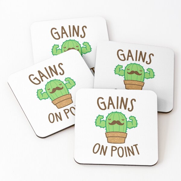 Item preview, Gains On Point (Cactus Pun) designed and sold by Brogress Project.