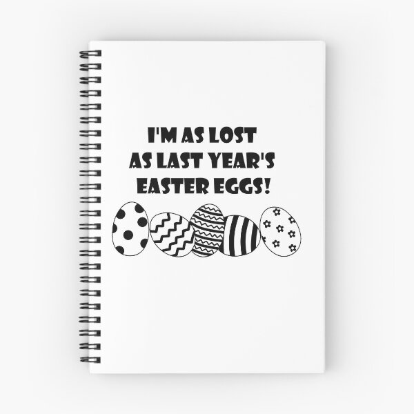 Item preview, I'm as lost as last year's easter eggs! (Black) designed and sold by nklange240.