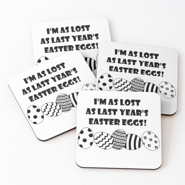 Item preview, I'm as lost as last year's easter eggs! (Black) designed and sold by nklange240.