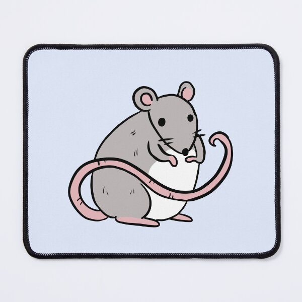 Item preview, Cute grey rat illustration  designed and sold by Yarafantasyart.