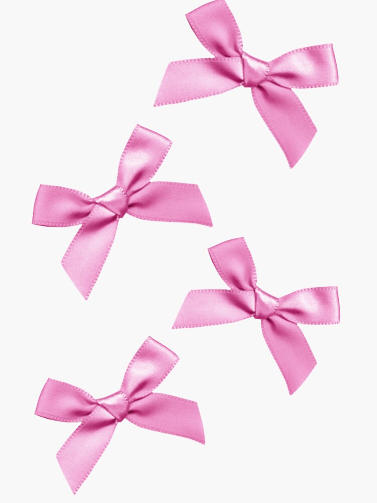 Coquette balletcore pink ribbon bow  Canvas Print for Sale by Pixiedrop
