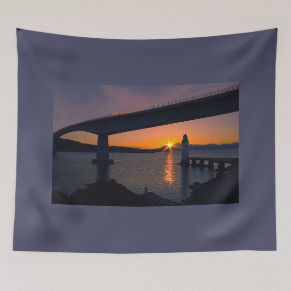 Item preview, Skye Bridge Lighthouse Sunset Loch Alsh Scotland. designed and sold by PhotosEcosse.