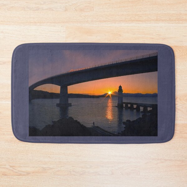 Item preview, Skye Bridge Lighthouse Sunset Loch Alsh Scotland. designed and sold by PhotosEcosse.