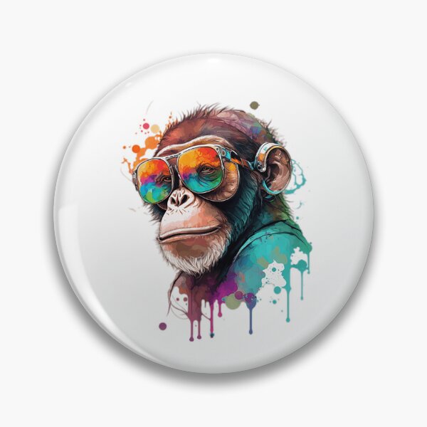 Item preview, Happy Monkey with Sunglasses designed and sold by toticavalcanti.