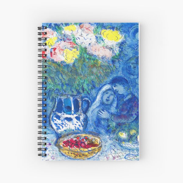 marc chagall romantic dinner Spiral Notebook