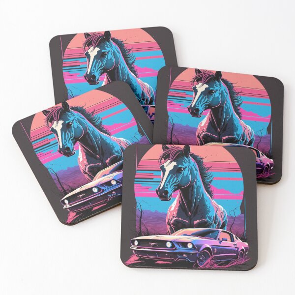 Item preview, Retro Synthwave Muscle Car 80s designed and sold by RESToRAPTOR.