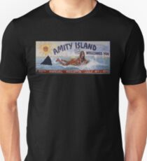 Welcome To Amity Island Slim Fit T-Shirt