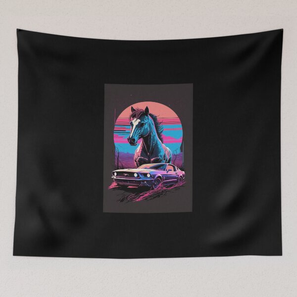 Item preview, Retro Synthwave Muscle Car 80s designed and sold by RESToRAPTOR.