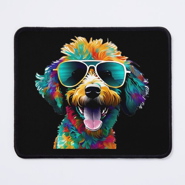 Item preview, Colorful dog with sunglasses | Gift designed and sold by Smoking_Animals .
