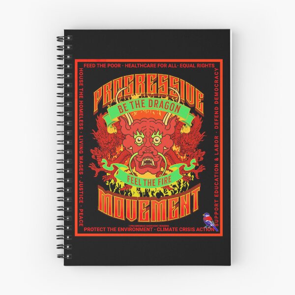 Item preview, PMD00574 Progressive Movement Designs red Be The Dragon motivational message with political goals for progressive Democrats or Independents and Bernie Sanders supporters who are feeling the Bern designed and sold by ProgressiveLeft.