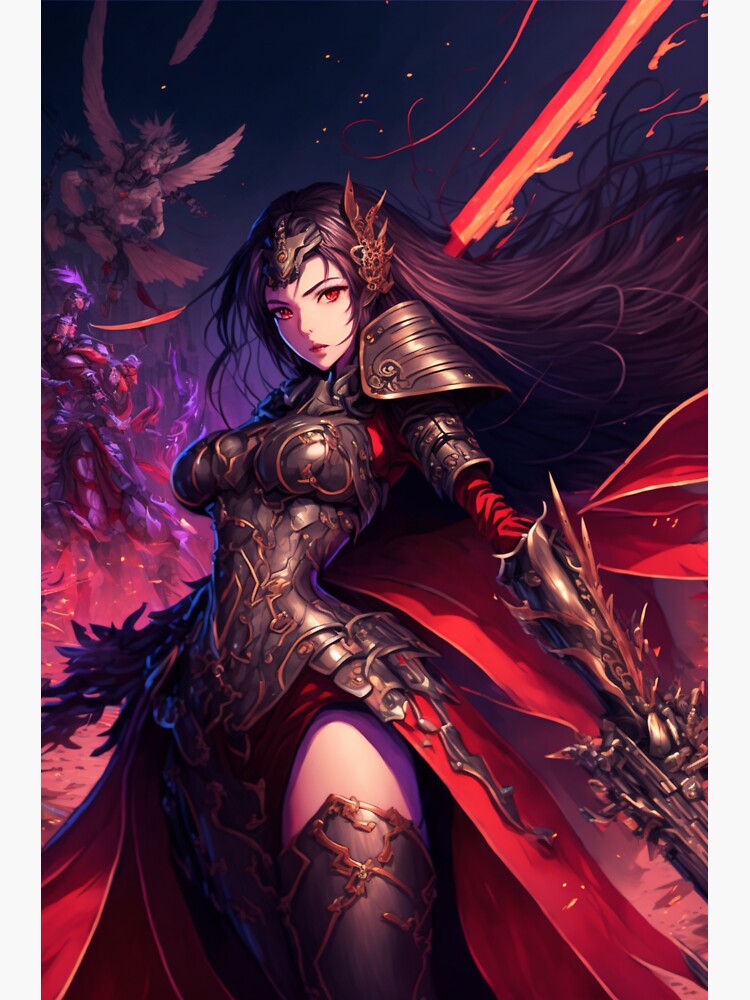 Fantasy anime fire girl | Poster, animefire net