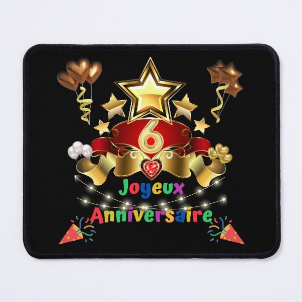 Item preview, 6 years old, Happy birthday 6 years old, (French), Children's gift designed and sold by Ksmith-Style.
