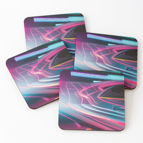 Item preview, Super Charged Car Neon Trails Reflecting designed and sold by Ink Art Design.