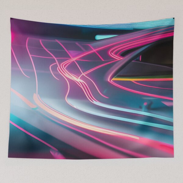 Item preview, Super Charged Car Neon Trails Reflecting designed and sold by Ink Art Design.