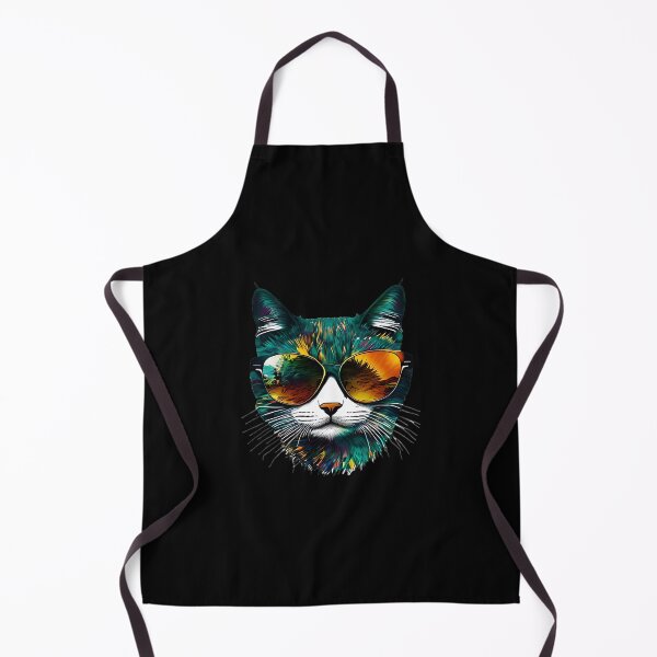 Item preview, Colorful cat with sunglasses | Gift designed and sold by Smoking_Animals .