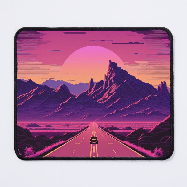 Item preview, Retro Synthwave Desert Road 80s designed and sold by RESToRAPTOR.