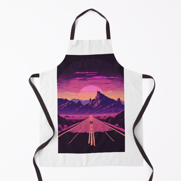 Item preview, Retro Synthwave Desert Road 80s designed and sold by RESToRAPTOR.