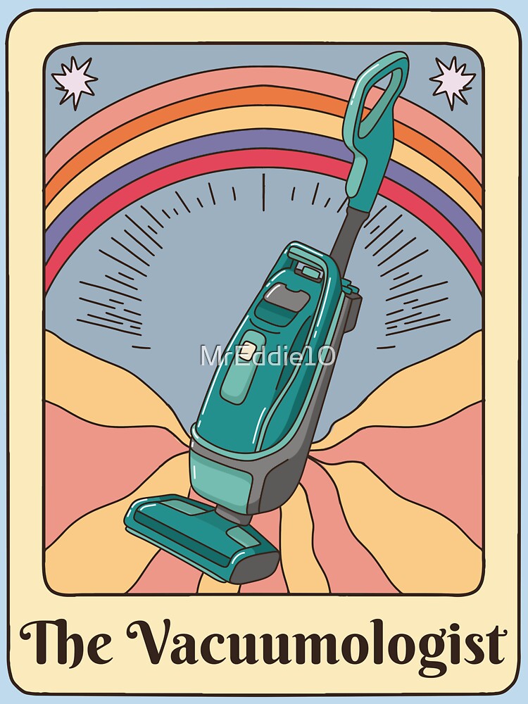 Thumbnail 7 of 7, Essential T-Shirt, Cleaning Vacuumologist Tarot Vacuum Cleaner Art designed and sold by MrEddie10.