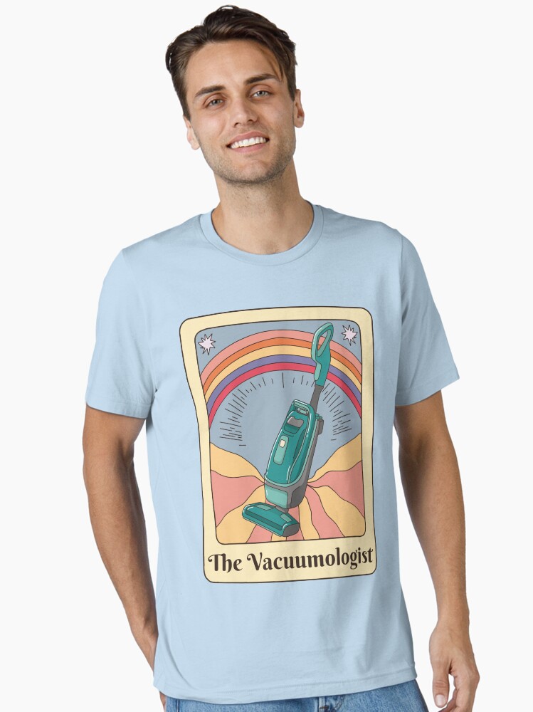 Thumbnail 1 of 7, Essential T-Shirt, Cleaning Vacuumologist Tarot Vacuum Cleaner Art designed and sold by MrEddie10.