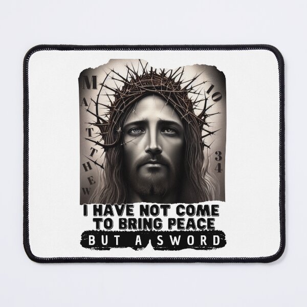 Item preview, T-shirt Jesus Christ - Matthew 10:34 designed and sold by relso.