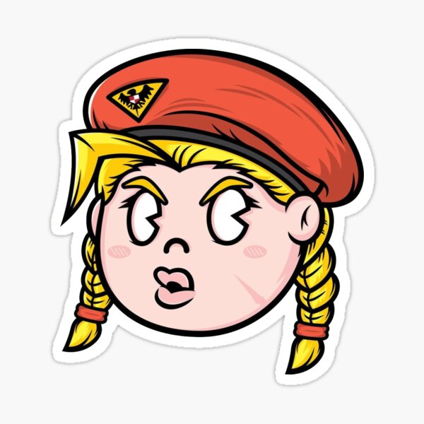 Cammy (SF6) Defeated Face Sticker