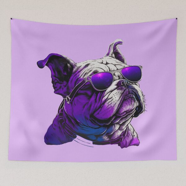 Item preview, Bulldog with glasses gift designed and sold by TeeArtistry.