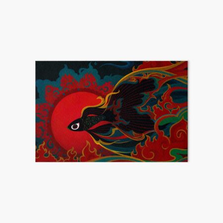 Fire fish Art Board Print