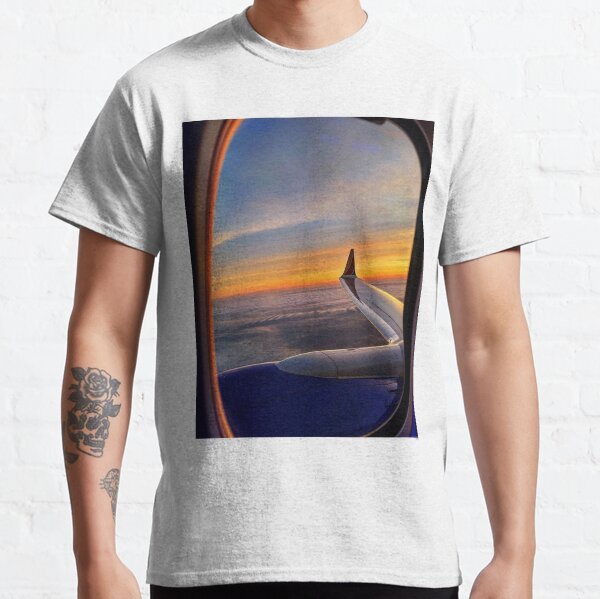 Airplane Widow Sunrise Classic T-Shirt