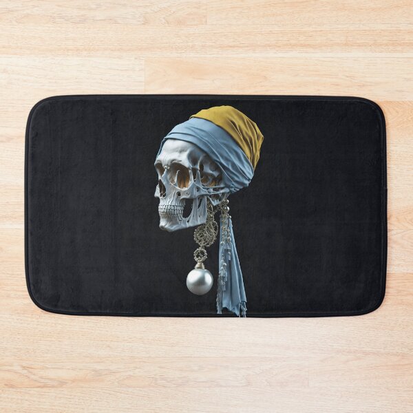Item preview, HD skull with a pearl earring designed and sold by anamwp.
