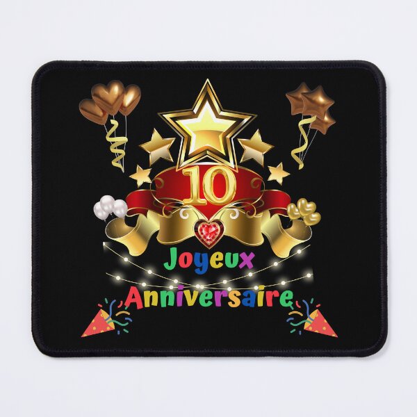 Item preview, 10 years, Happy birthday 10 years, (French), Children's gift designed and sold by Ksmith-Style.