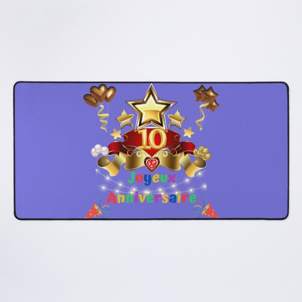 Item preview, 10 years, Happy birthday 10 years, (French), Children's gift designed and sold by Ksmith-Style.