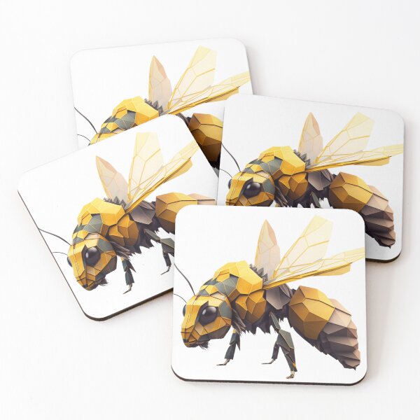 Aperçu de l'œuvre t-shirt abeille polygone créée et vendue par OKR1M.