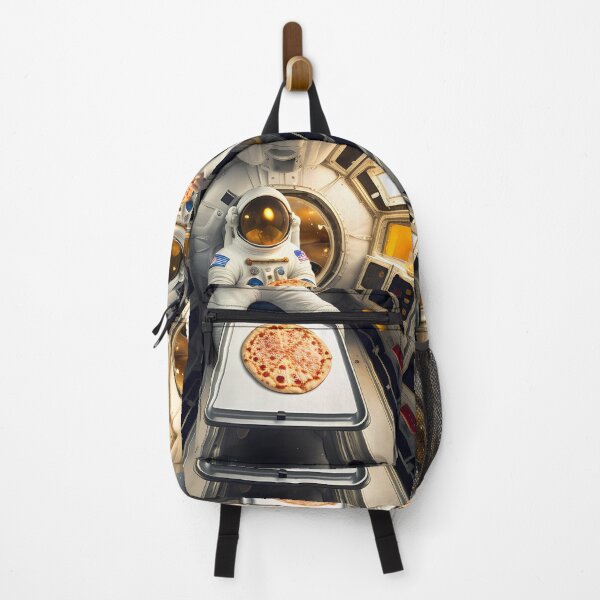 Item preview, Astronaut love pizza creative art designed and sold by brilliant-com.