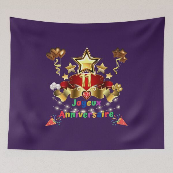 Item preview, 11 years old, Happy birthday 11 years old, (French), Child gift designed and sold by Ksmith-Style.