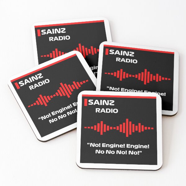 Item preview, Carlos Sainz Ferrari F1 Radio, No! Engine! Austrian Grand Prix 2022 designed and sold by DownforceDesign.