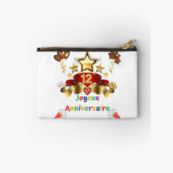 Aperçu de l'œuvre 12 ans, Joyeux anniversaire 12 ans, (Français), Cadeau enfant créée et vendue par Ksmith-Style.