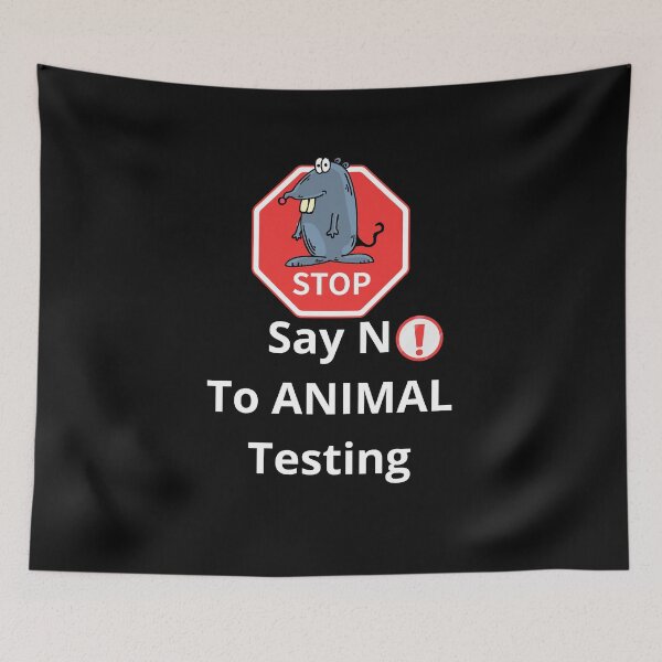 Item preview, Say No To Animal Testing Stop designed and sold by AgnesMBrae.