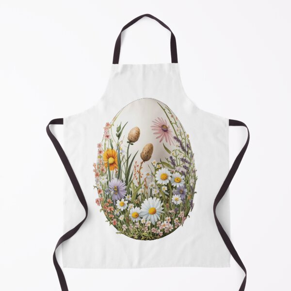 Item preview, Floral Garden Botanical Print with wild flowers Easter Egg designed and sold by FloralFancy.