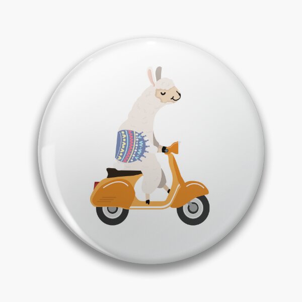 Item preview, Alpaca on scooter designed and sold by Leo's Alpaca store.