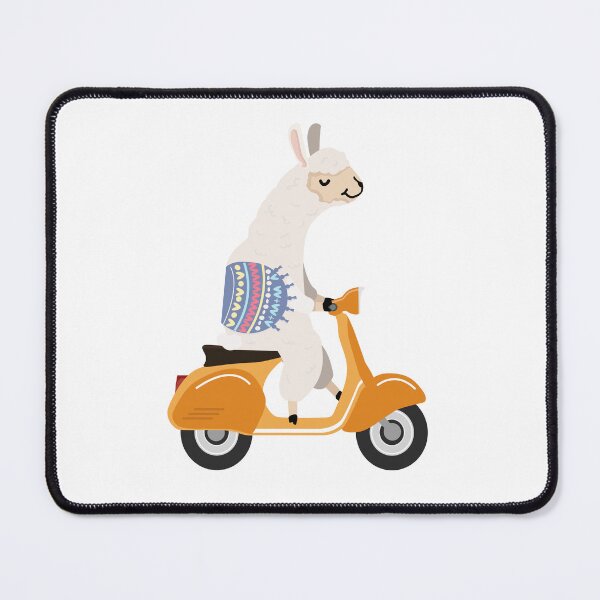 Item preview, Alpaca on scooter designed and sold by Leo's Alpaca store.
