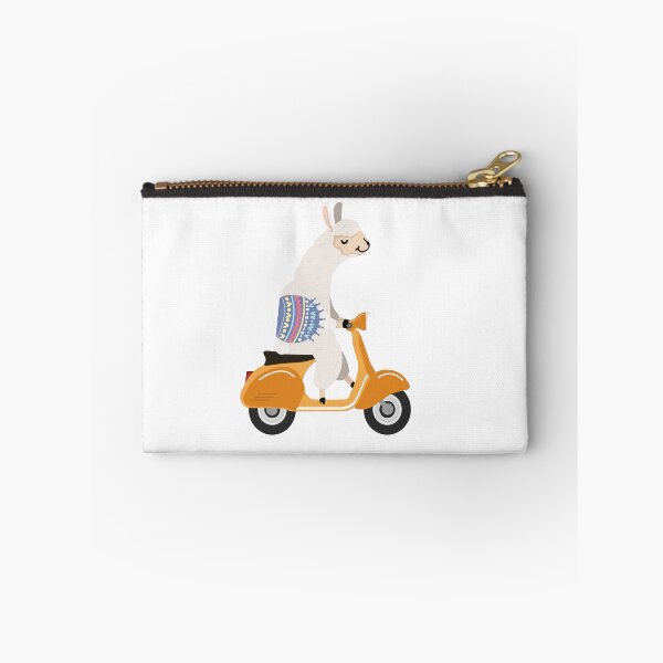 Item preview, Alpaca on scooter designed and sold by Leo's Alpaca store.