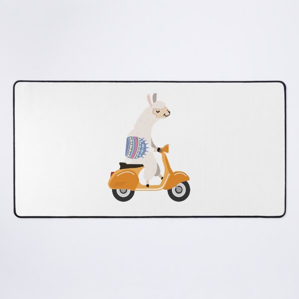 Item preview, Alpaca on scooter designed and sold by Leo's Alpaca store.