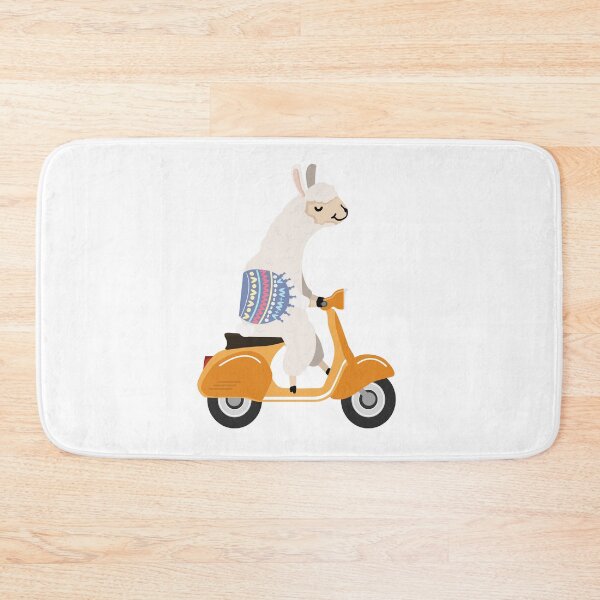 Item preview, Alpaca on scooter designed and sold by Leo's Alpaca store.