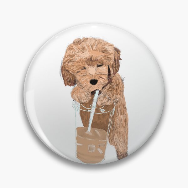 Item preview, Puppy with Iced Coffee designed and sold by Emily Bauknight.