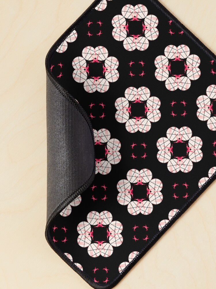 Thumbnail 2 of 5, Mouse Pad, red flower pattern designed and sold by RomeoAzahar.