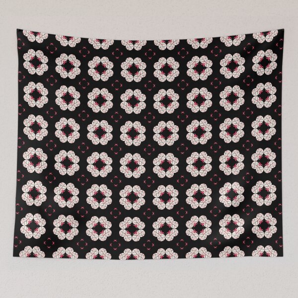 Item preview, red flower pattern designed and sold by Meo Design.