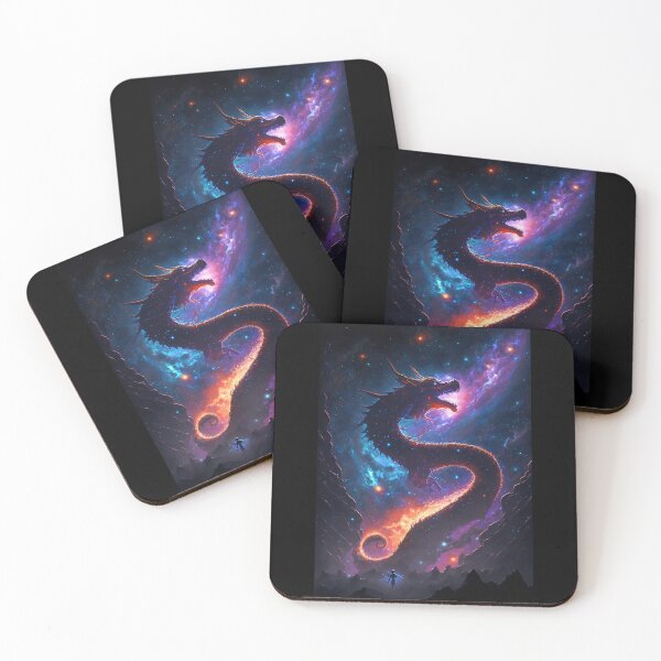 Item preview, Fantasy Space Dragon Serpent designed and sold by AIartCANVAS.
