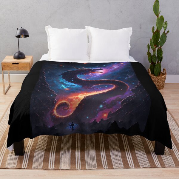 Item preview, Fantasy Space Dragon Serpent designed and sold by AIartCANVAS.